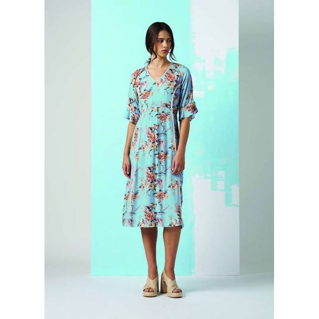 Peony Princess dress Blue Multi