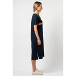 Tee shirt dress navy floral