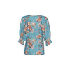 Peony Princess top Blue Multi