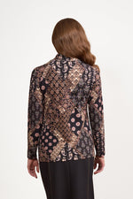 Long sleeve top with high neck Rhapsoday