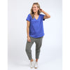 Pima vee tee royal blue