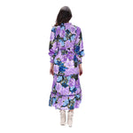 Isabel dress purple floral (Last one Med)