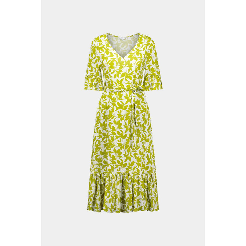 Carmen dress Lime print