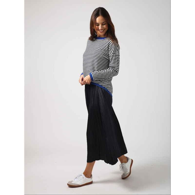 Street Jumper Navy stripe