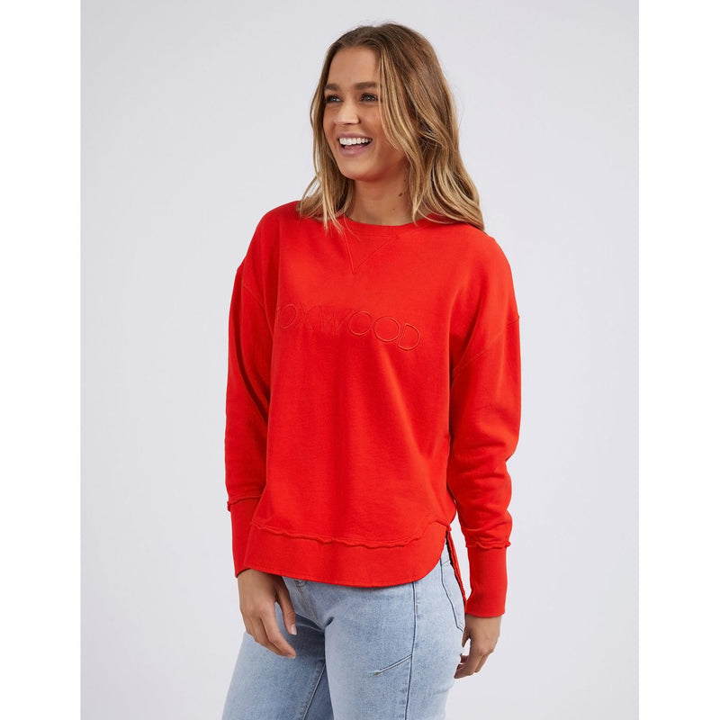 Simplified Crew bright red