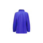 Elastic neckline jacket royal blue