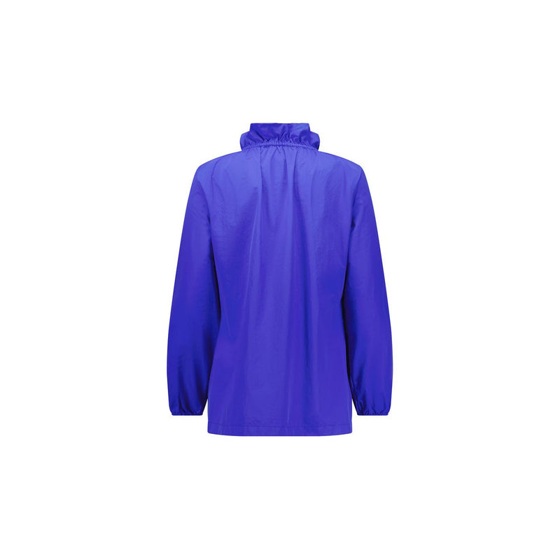 Elastic neckline jacket royal blue