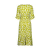 Carmen dress Lime print