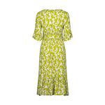 Carmen dress Lime print