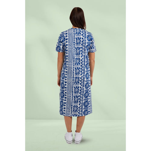 casablanca dress china blue