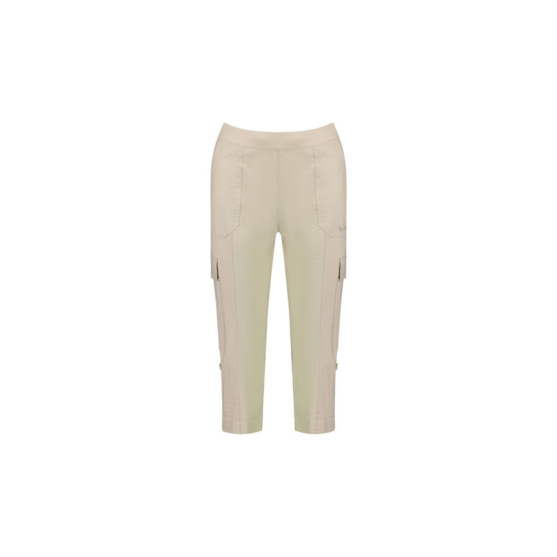 Poplin pull on cargo pant sand