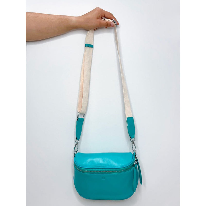 Dani leather bag blue lagon