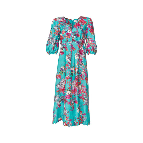 Matera Midi dress aqua multi