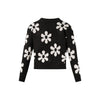 Floral cardi black