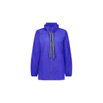 Elastic neckline jacket royal blue