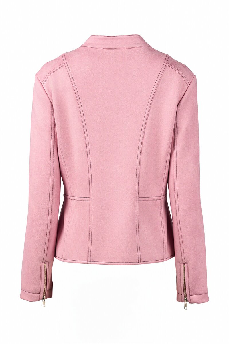 long sleeve lined zip up jacket Rose and Ink