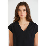 Scallop top black