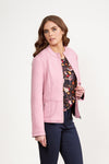 long sleeve lined zip up jacket Rose and Ink