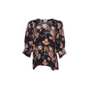 Peony Princess top black multi