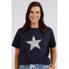 Sparkle star tee Navy