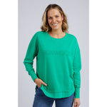 Simplified crew bright green