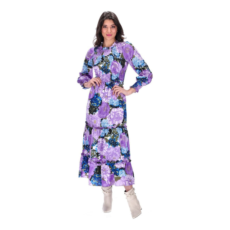 Isabel dress purple floral (Last one Med)