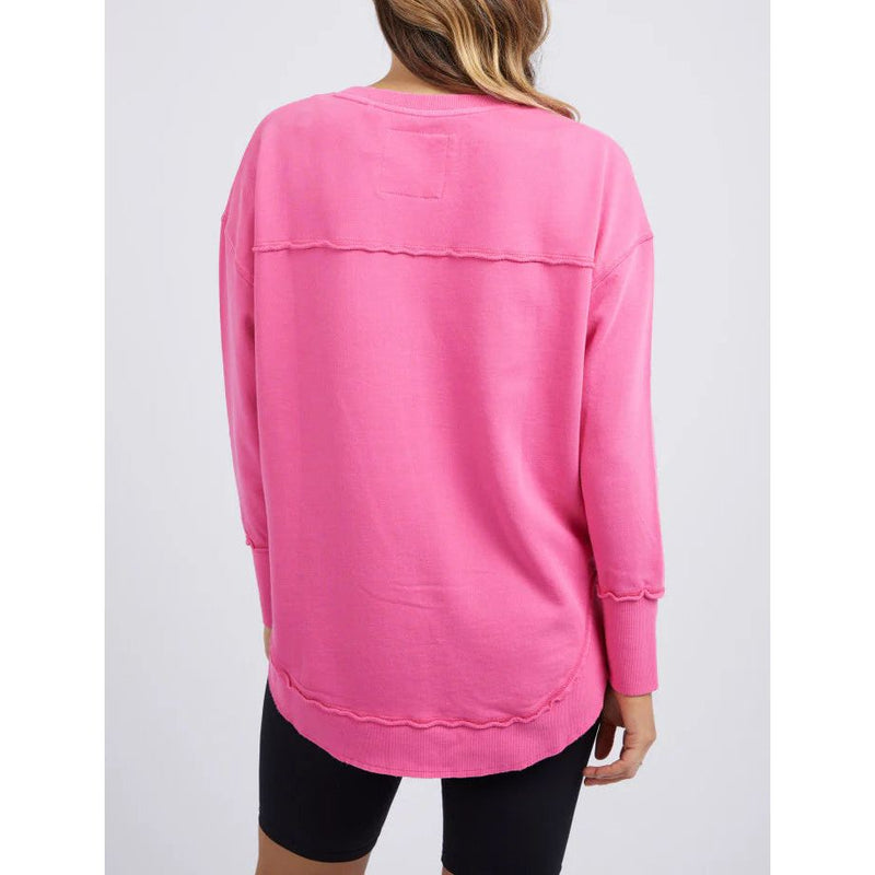 Simplified crew bright pink