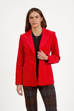 Shaped pinwale cord blazer fiesta