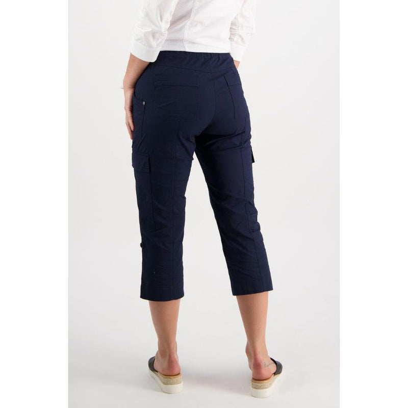 Poplin pull on cargo pant Navy