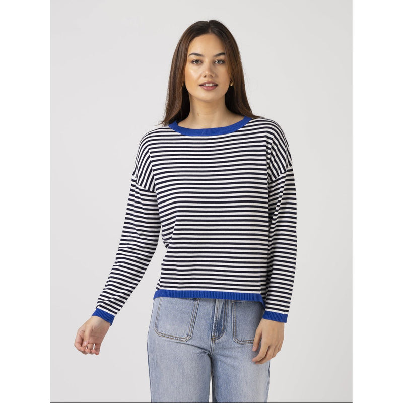 Street Jumper Navy stripe