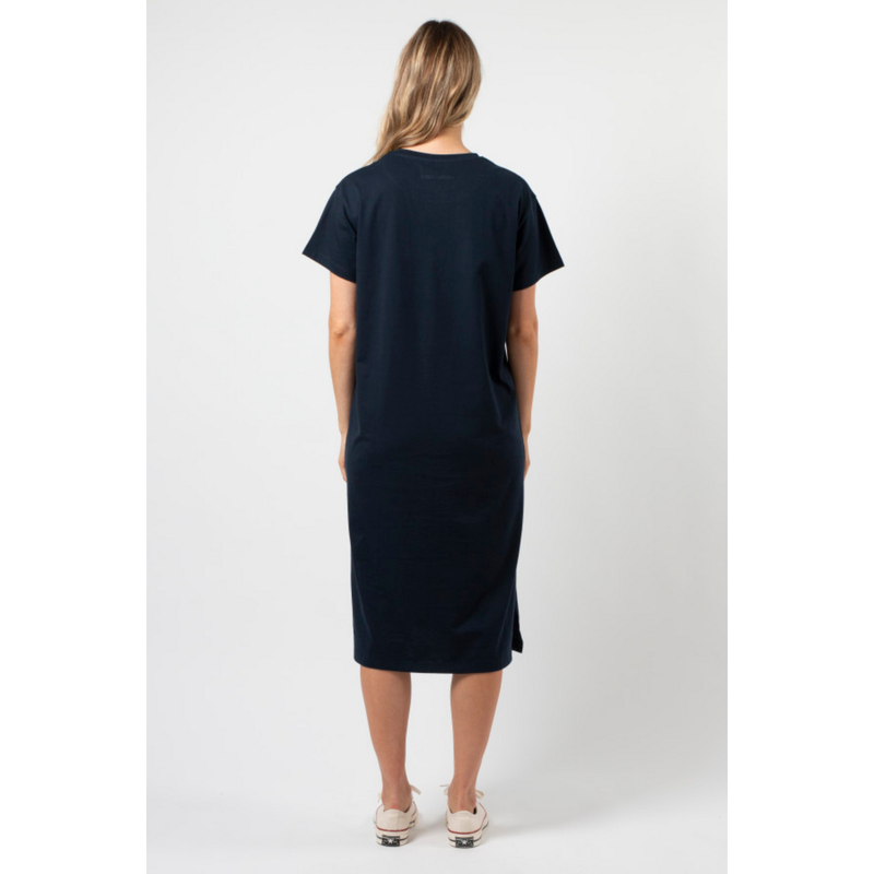 Tee shirt dress navy floral