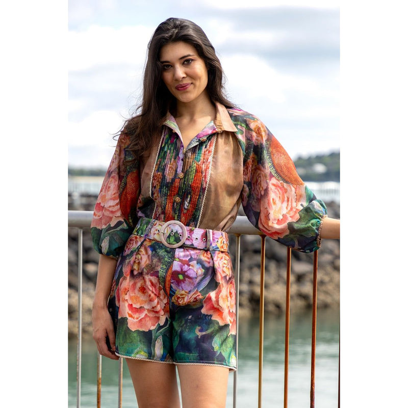 Darcy top Floral (Last one size Lge)