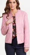 long sleeve lined zip up jacket Rose and Ink